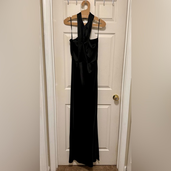 Veronica Beard Alberta Silk Evening Gown in Black🥂 - Picture 5 of 12